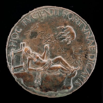 Figura femenina sosteniendo una brida [reverso], probablemente después de 1502 de Adriano Fiorentino