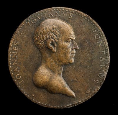 Giovanni Gioviano Pontano, 1426-1503, Poeta [anverso] de Adriano Fiorentino