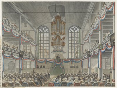 Celebración del bicentenario del Seminario de Remonstrantes, 1834 de Adrianus Gerardus van Schoone