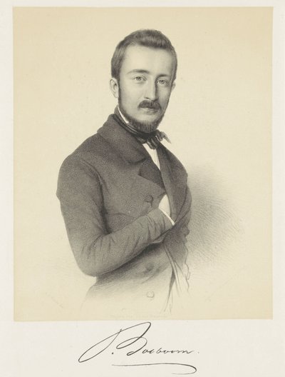 Retrato de Johannes Bosboom de Adrianus Johannes Ehnle