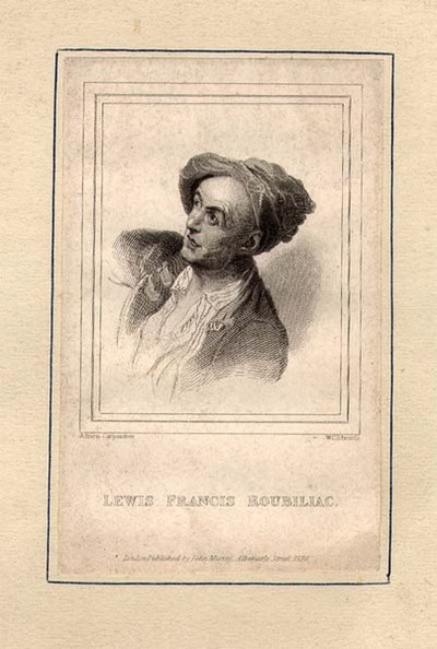 Retrato de Louis Francois Roubillac (1702-62), grabado por W.C. Edwards de Adrien (after) Carpentiers