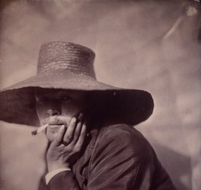 [Autorretrato], ca. 1855 de Adrien Alban Tournachon