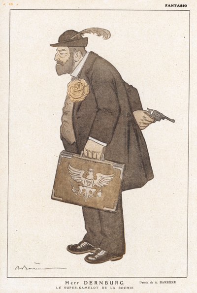 Bernhard Dernburg, político y banquero alemán de Adrien Barrere
