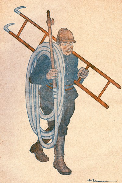 Joseph NOULENS (1864-1944), político francés. Dibujo de Adrien Barrere (1874-1931) para FANTASIO, número 204 del 15 de abril. de Adrien Barrere