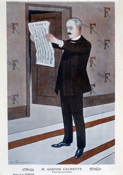 Retrato de Gaston Calmette, director de Figaro de Adrien Barrere