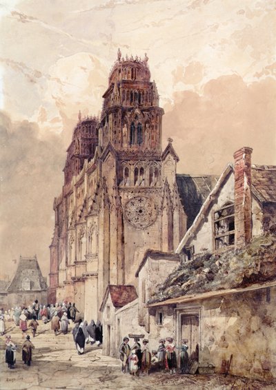 Catedral de Orleans, 1832 de Adrien Dauzats