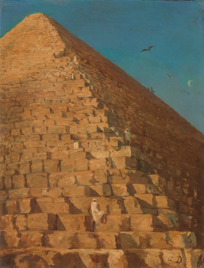 La Gran Pirámide, Giza, 1830 o después de Adrien Dauzats