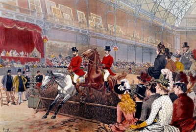 Carreras de caballos: salto de seto. Litografía de Adrien Emmanuel Marie (1848-1891) Siglo XIX. París, Museo Carnavalet de Adrien Emmanuel Marie