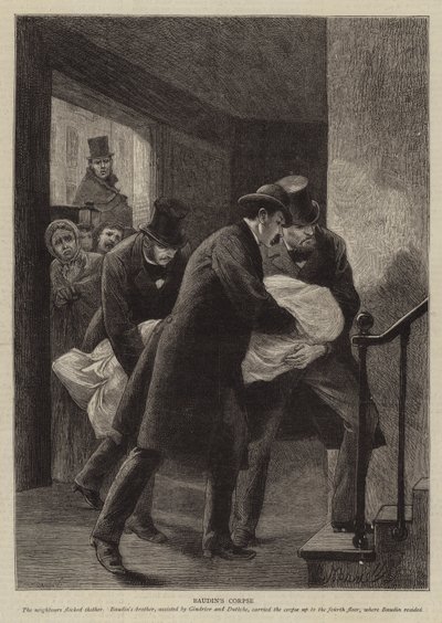 Ilustración para La historia de un crimen, de Victor Hugo de Adrien Emmanuel Marie