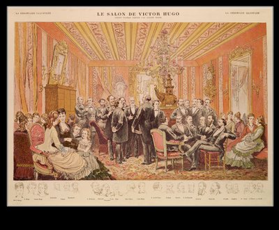 El salón de Victor Hugo, 21 rue de Clichy, ilustración de 