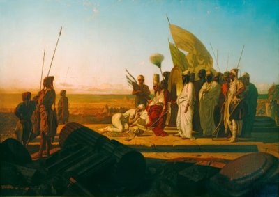 Jerjes en el Helesponto de Jean Adrien Guignet