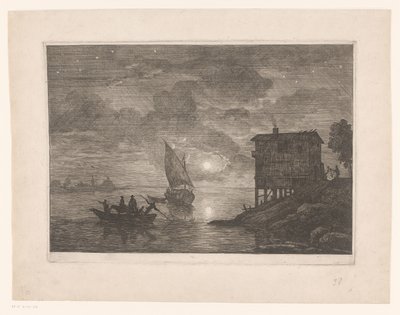 transbordador de noche el baco de Adrien Manglard (attributed to)