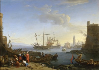 Puerto marítimo, 1726 de Adrien Manglard
