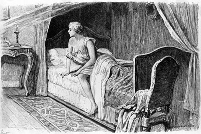 Grabado de Adrien Moreau (1843-1906) ilustrando “Cándido” de Francois Marie Arouet dit Voltaire (1694-1778) de Adrien Moreau