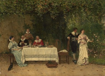 La propuesta, 1878 de Adrien Moreau