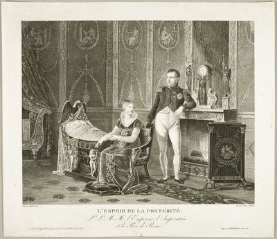 La esperanza de la posteridad: El emperador, la emperatriz y el rey de Roma de Adrien Pierre Francois Godefroy