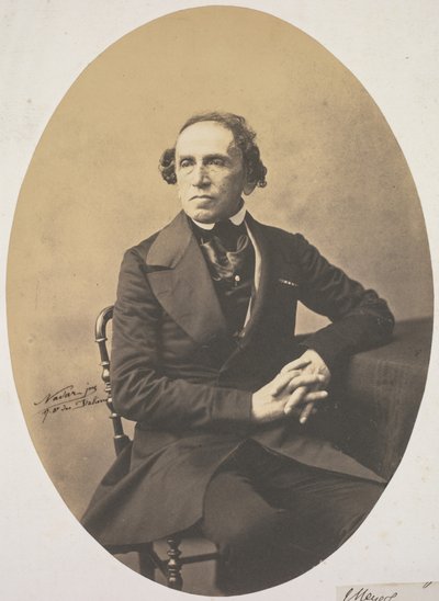 Portrait of Giacomo Meyerbeer (1791-1864) de Adrien Tournachon