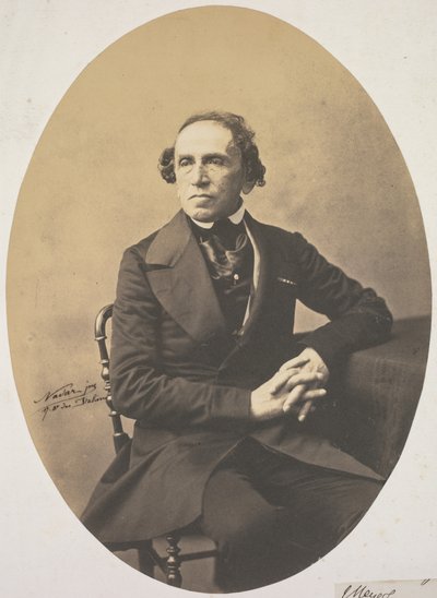 Retrato de Giacomo Meyerbeer 1791-1864, 1857 de Adrien Tournachon