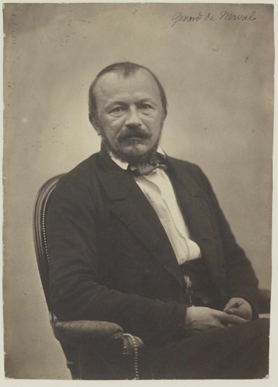 Retrato de Gérard de Nerval, 1808-1855, 1854 de Adrien Tournachon