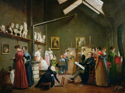 El estudio interior de Abel de Pujol de Adrienne Marie Louise Grandpierre Deverzy