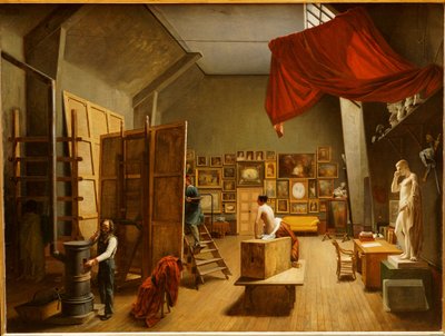 El interior del estudio de Abel de Pujol de Adrienne Marie Louise Grandpierre Deverzy