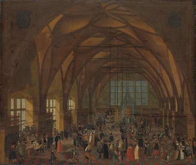 El interior de la Sala Vladislav, Praga de Aegidius Sadeler (II) (copy after)