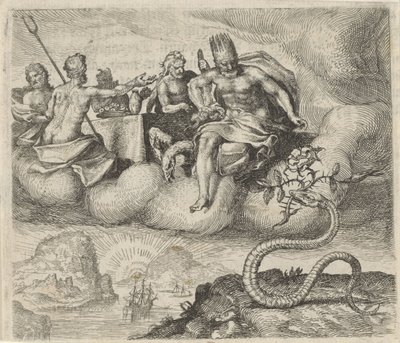Fábula de Júpiter y la serpiente de Egidius  Sadeler (II)