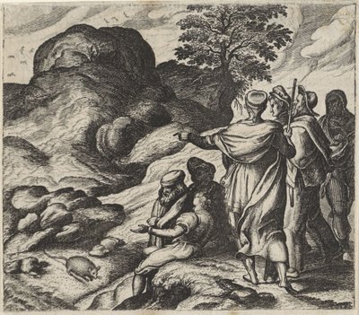 Fábula de la montaña de bloqueo de Egidius  Sadeler (II)