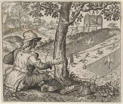 La fábula del observador de aves de Egidius  Sadeler (II)