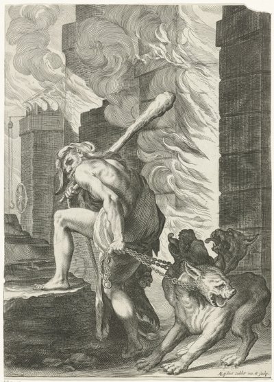 Hércules en Cerbero de Egidius  Sadeler (II)