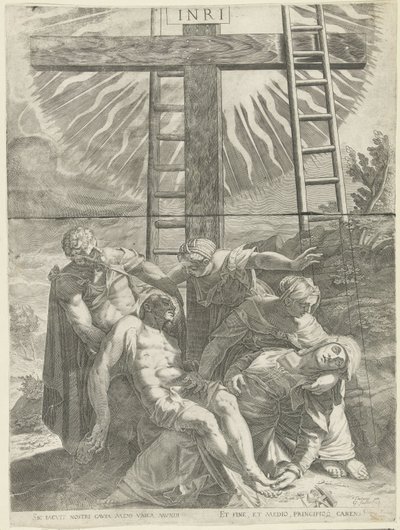 toma de cruz de Egidius  Sadeler (II)