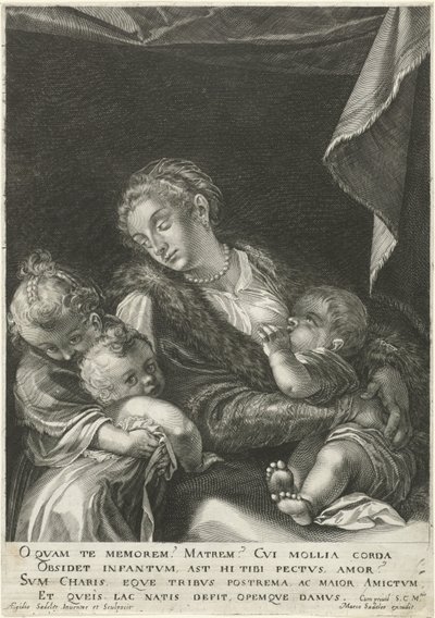 Amor / Cáritas de Egidius  Sadeler (II)