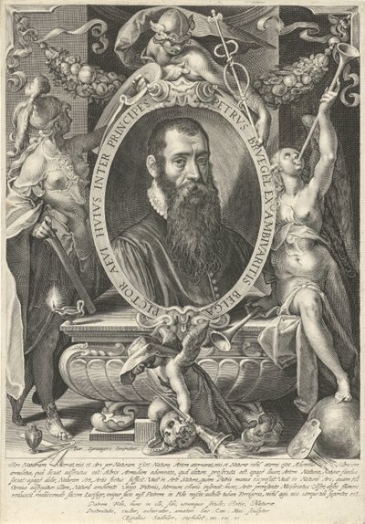 Retrato de Pieter Brueghel el Joven de Egidius  Sadeler (II)