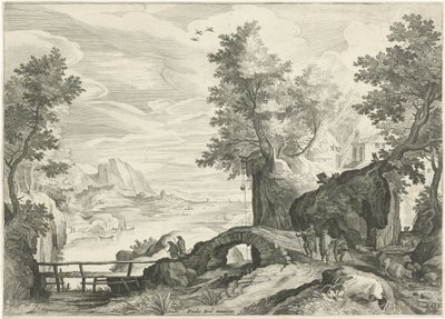 paisaje fluvial de Egidius  Sadeler (II)