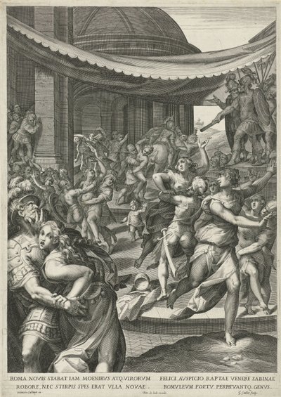 Robo de la Virgen Sabina de Egidius  Sadeler (II)