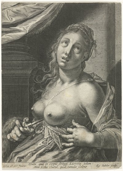 Suicidio de Lucrecia de Egidius  Sadeler (II)