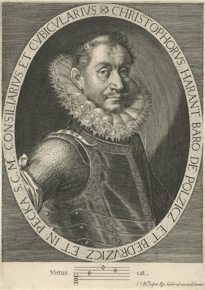 Retrato del compositor Krystof Harant 1564-1621, ca. 1600 de Aegidius Sadeler or Saedeler