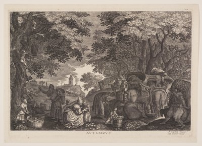 Otoño, de Las cuatro estaciones de Aegidius Sadeler II