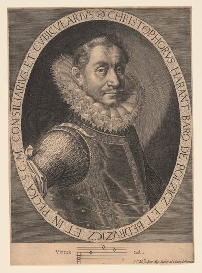 Christopher Harant, noble y humanista checo de Aegidius Sadeler II