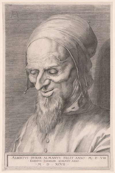 Cabeza de apóstol de Aegidius Sadeler II
