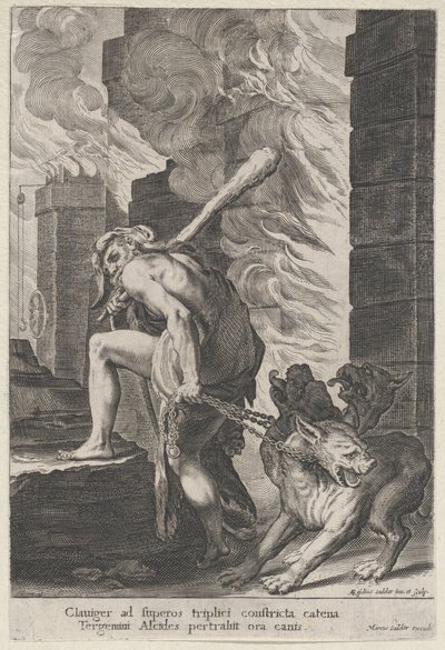 Hércules y Cerbero, 1586-1629 de Aegidius Sadeler II