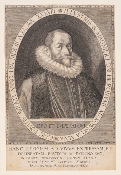 Hieronymus Makofsky, Chambelán de Aegidius Sadeler II