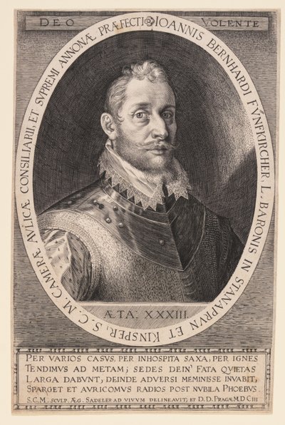 Johannes Bernhardt Fünfkircher, Barón de Stanaprun de Aegidius Sadeler II