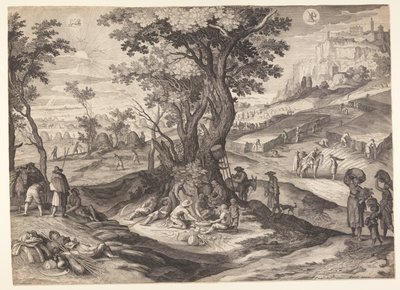 Julio/Agosto, de Los Doce Meses de Aegidius Sadeler II