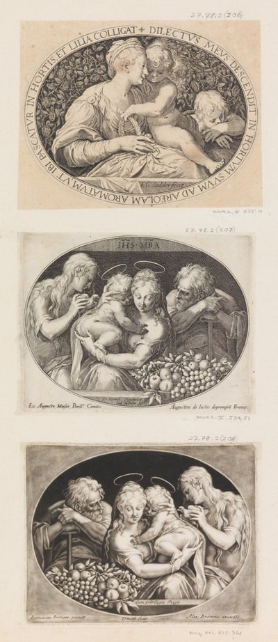Madonna y el Niño con San Juan de Aegidius Sadeler II