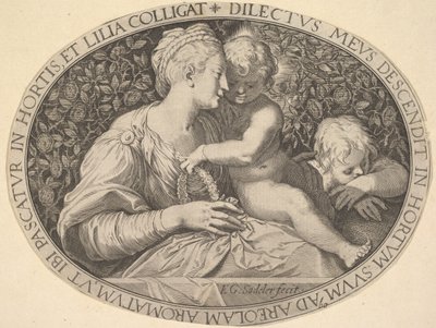 Madonna y Niño de Aegidius Sadeler II