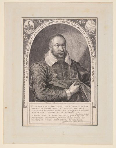 Marquard Freher, diplomático, historiador y jurista de Aegidius Sadeler II