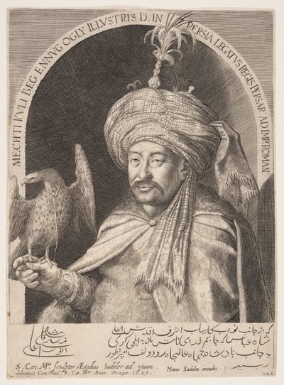 Mechti Kuli Beg (Mehdi Quli Beg), embajador persa en Praga de Aegidius Sadeler II
