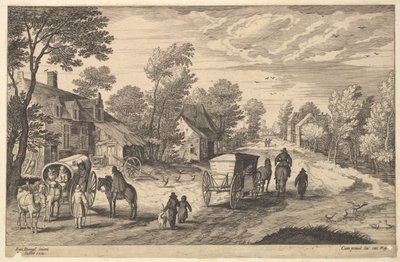 Camino a Través de un Pueblo de Aegidius Sadeler II