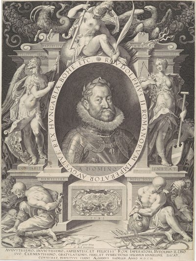 Retrato de Rodolfo II, 1603 de Aegidius Sadeler II